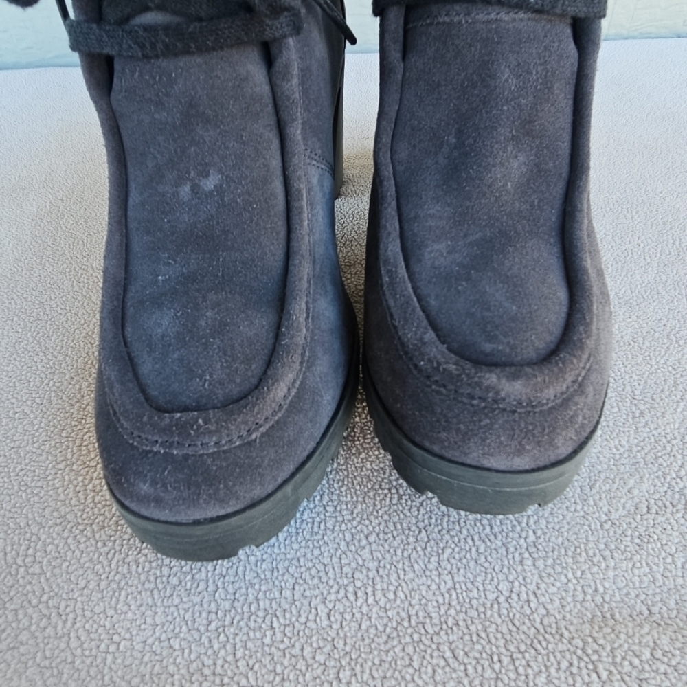 Timberland Allington Chukka Womens SZ 8 Heeled Bootie Chunky Ankle Grey A1HMF - Picture 11 of 12
